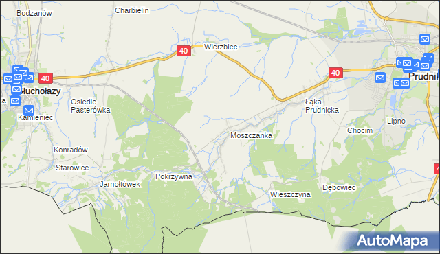 mapa Moszczanka-Kolonia, Moszczanka-Kolonia na mapie Targeo