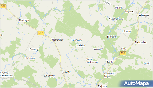 mapa Nałaby, Nałaby na mapie Targeo