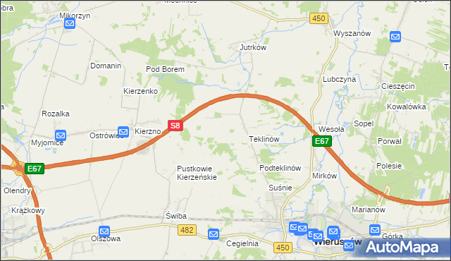 mapa Nawrotów, Nawrotów na mapie Targeo