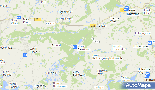 mapa Nowy Barkoczyn, Nowy Barkoczyn na mapie Targeo