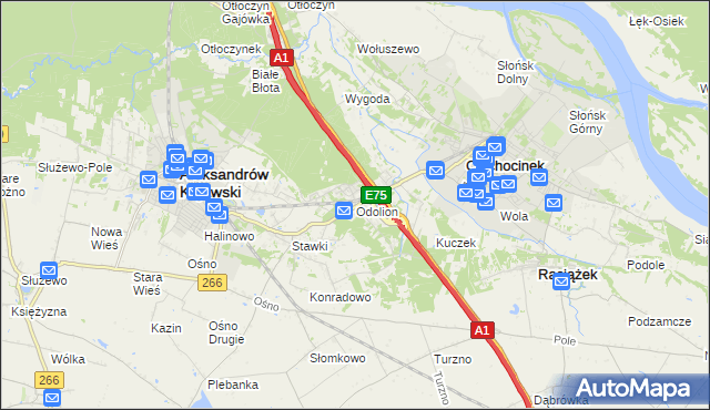 mapa Odolion, Odolion na mapie Targeo