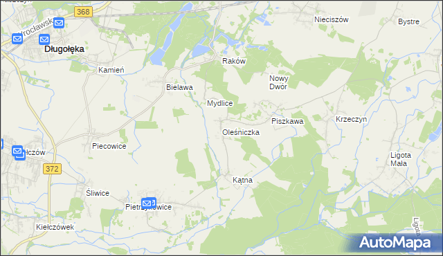 mapa Oleśniczka, Oleśniczka na mapie Targeo