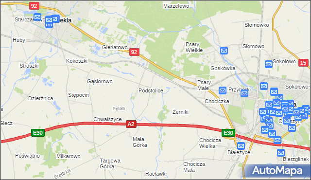 mapa Opatówko, Opatówko na mapie Targeo