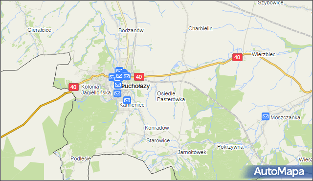 mapa Osiedle Pasterówka, Osiedle Pasterówka na mapie Targeo