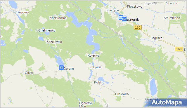 mapa Ostromęcko, Ostromęcko na mapie Targeo