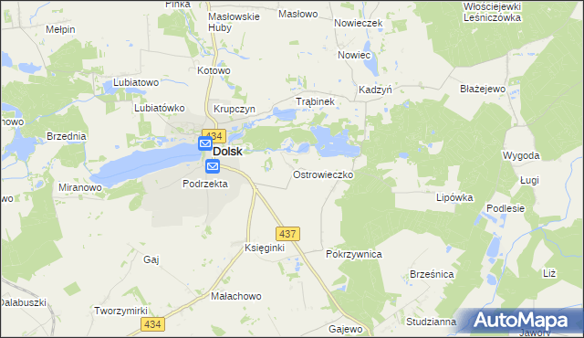 mapa Ostrowieczko, Ostrowieczko na mapie Targeo