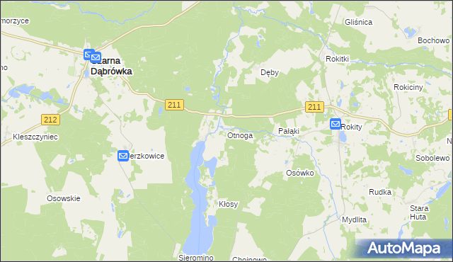 mapa Otnoga, Otnoga na mapie Targeo