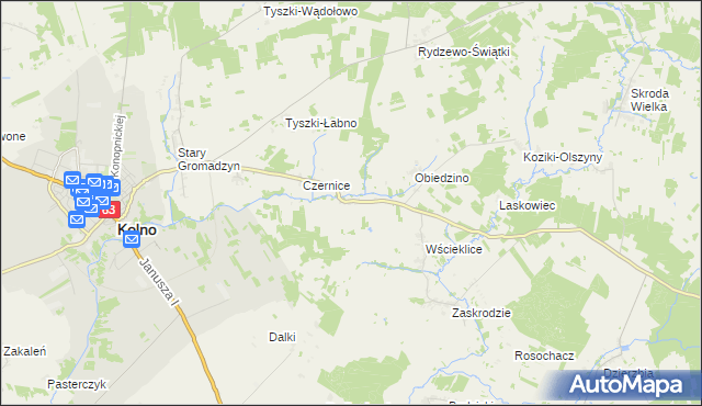 mapa Pachuczyn, Pachuczyn na mapie Targeo