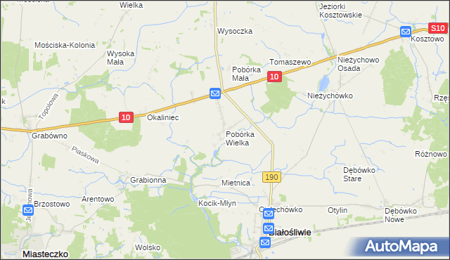 mapa Pobórka Wielka, Pobórka Wielka na mapie Targeo