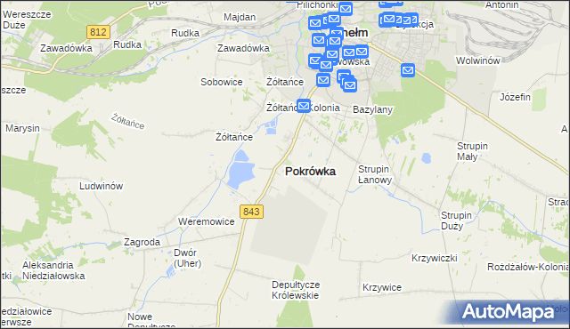 mapa Pokrówka, Pokrówka na mapie Targeo