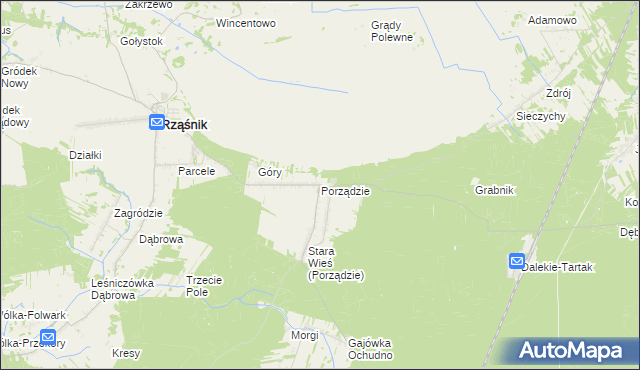 mapa Porządzie, Porządzie na mapie Targeo