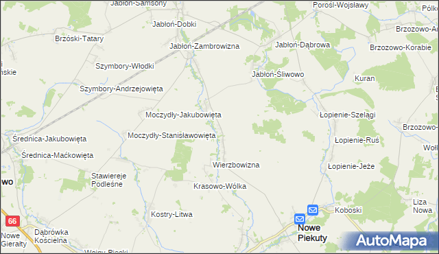 mapa Pruszanka Mała, Pruszanka Mała na mapie Targeo