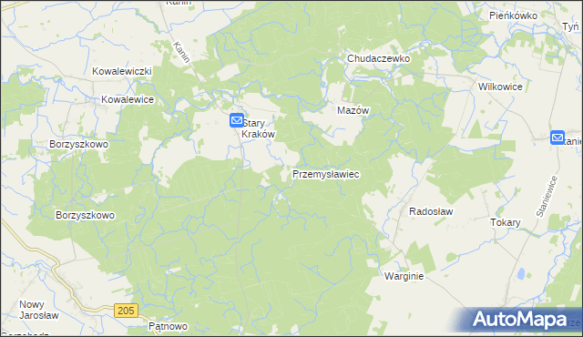 mapa Przemysławiec, Przemysławiec na mapie Targeo