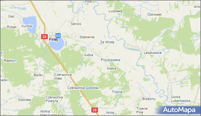 mapa Przypisówka, Przypisówka na mapie Targeo