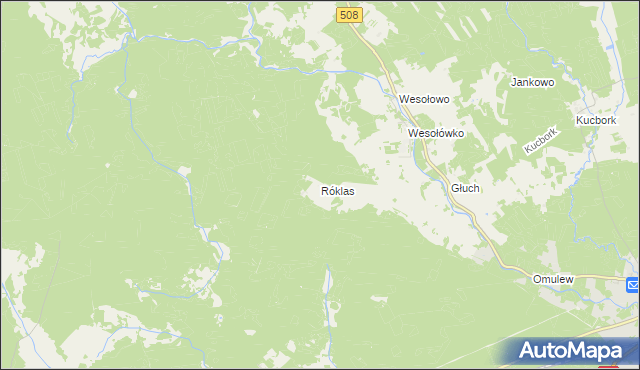 mapa Róklas, Róklas na mapie Targeo