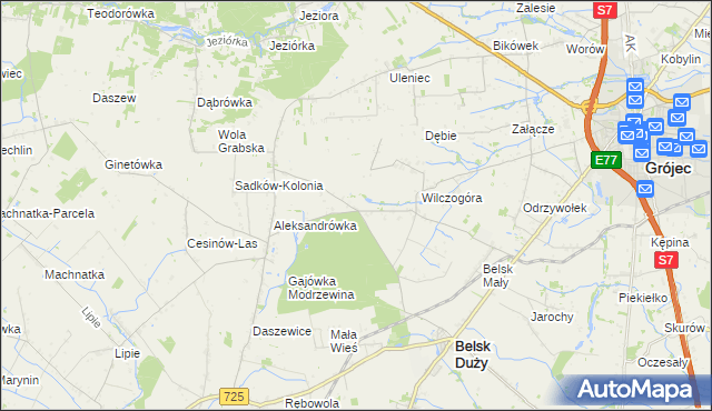 mapa Rosochów, Rosochów na mapie Targeo