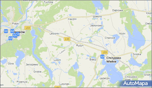 mapa Ryżyn, Ryżyn na mapie Targeo