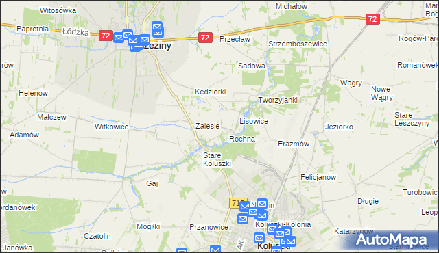 mapa Ścibiorów, Ścibiorów na mapie Targeo