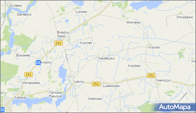 mapa Siedleczko, Siedleczko na mapie Targeo