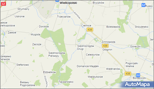 mapa Siedmiorogów Drugi, Siedmiorogów Drugi na mapie Targeo