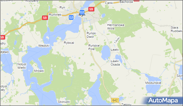 mapa Siejkowo, Siejkowo na mapie Targeo