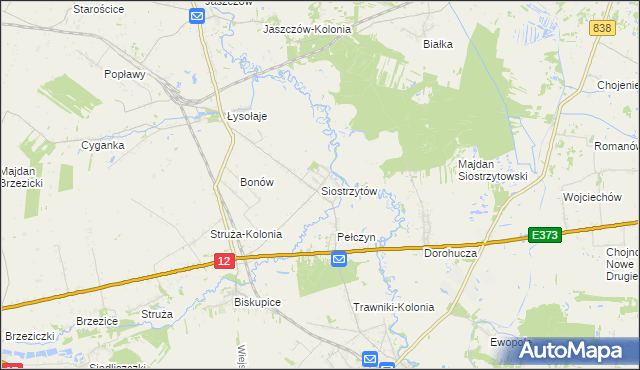 mapa Siostrzytów, Siostrzytów na mapie Targeo