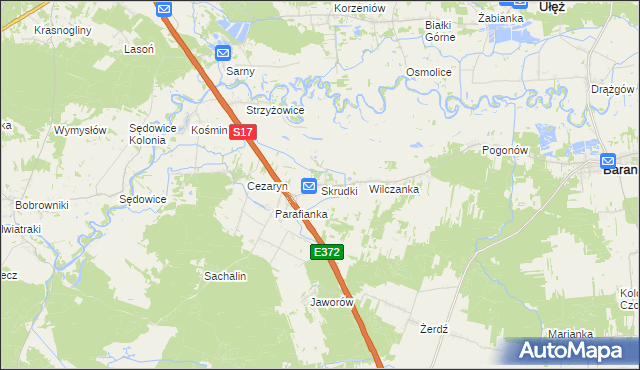 mapa Skrudki, Skrudki na mapie Targeo