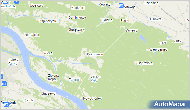 mapa Skwirynowo, Skwirynowo na mapie Targeo