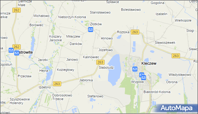 mapa Słaboludz-Kolonia, Słaboludz-Kolonia na mapie Targeo