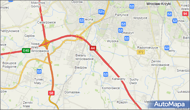 mapa Ślęza, Ślęza na mapie Targeo