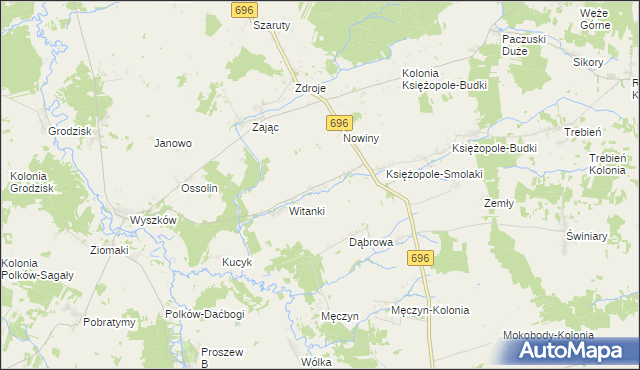 mapa Śnice, Śnice na mapie Targeo