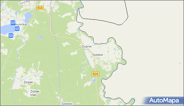 mapa Sobibór, Sobibór na mapie Targeo
