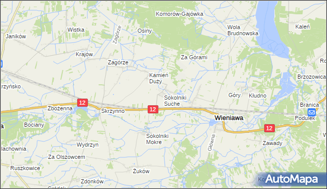 mapa Sokolniki Suche, Sokolniki Suche na mapie Targeo