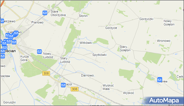 mapa Spytkówki, Spytkówki na mapie Targeo