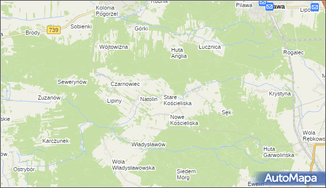 mapa Stare Kościeliska, Stare Kościeliska na mapie Targeo