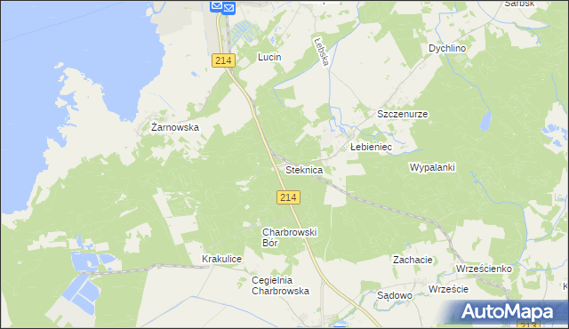 mapa Steknica, Steknica na mapie Targeo