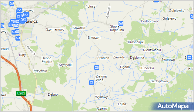 mapa Stwolno, Stwolno na mapie Targeo