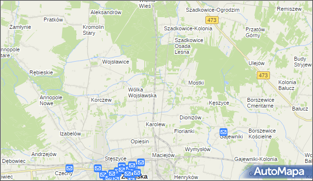 mapa Suchoczasy, Suchoczasy na mapie Targeo