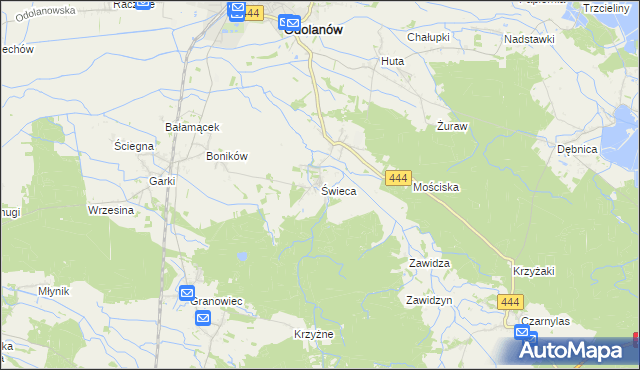 mapa Świeca, Świeca na mapie Targeo