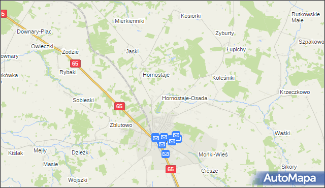 mapa Świerzbienie, Świerzbienie na mapie Targeo