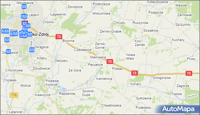 mapa Szczaworyż, Szczaworyż na mapie Targeo