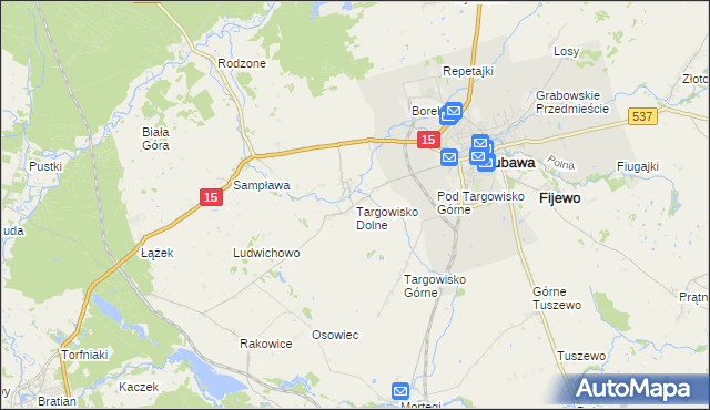 mapa Targowisko Dolne, Targowisko Dolne na mapie Targeo