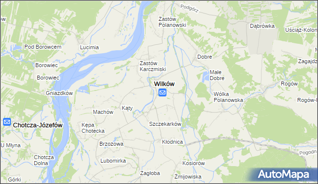 mapa Urządków, Urządków na mapie Targeo