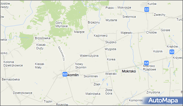 mapa Wichernik, Wichernik na mapie Targeo