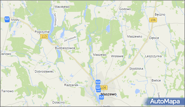 mapa Wisławie, Wisławie na mapie Targeo