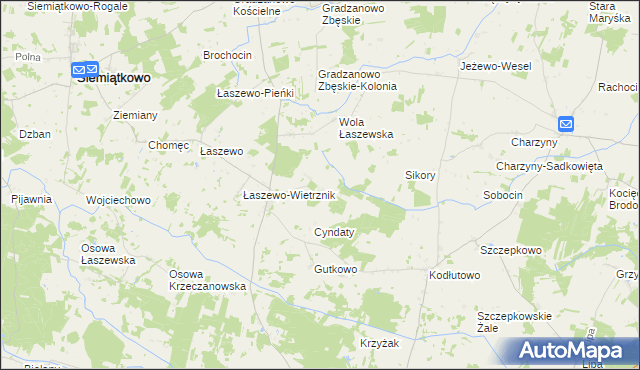mapa Zaborze Krzeczanowskie, Zaborze Krzeczanowskie na mapie Targeo