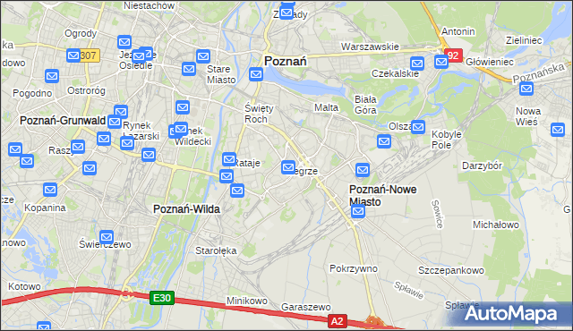 mapa Żegrze, Żegrze na mapie Targeo