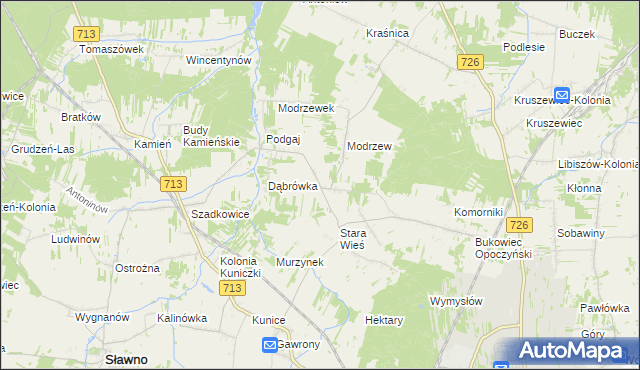 mapa Ziębów, Ziębów na mapie Targeo