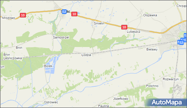 mapa Anieliny, Anieliny na mapie Targeo