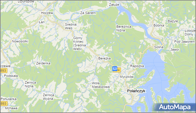 mapa Berezka, Berezka na mapie Targeo